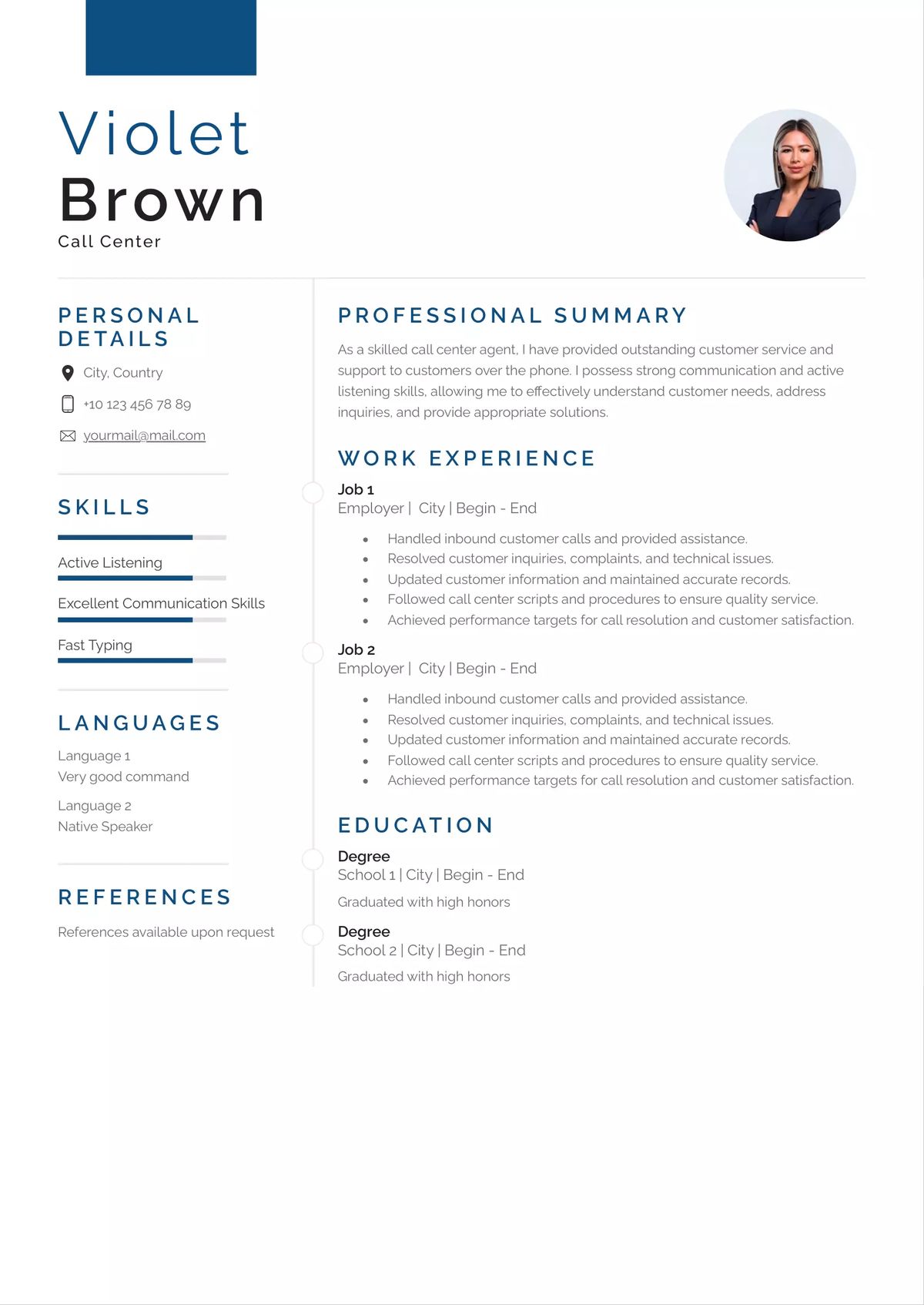 Pro Resume CV Template4